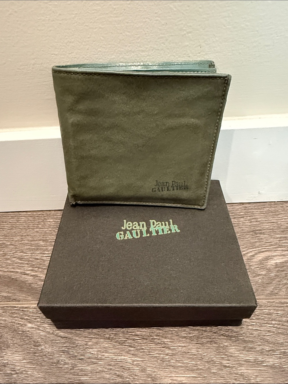 Jean Paul Gaultier Olive Green Men's Bi-Fold Wallet